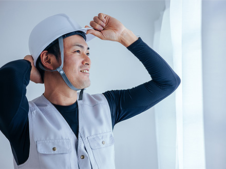 技術と活気を活かした施工